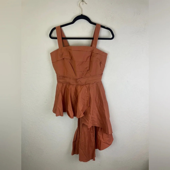 Johanna Ortiz Asymmetric Bulerias Square Neck Peplum Top in US 6 - Picture 4 of 6